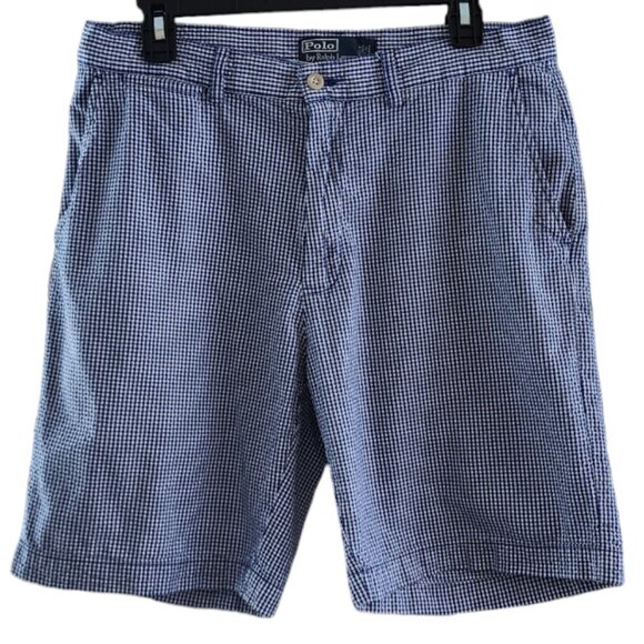 Polo Ralph Lauren Other - Polo 33 by Ralph Lauren Prospect Short Cotton Blue White Check